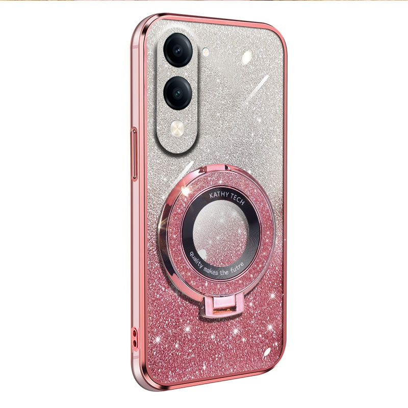 For Vivo Y04 Y29S Case Fashionable Frosted Silicone Soft Dustproof Bracket Adsorb For Vivo Y29S Y04 Back Cover. 