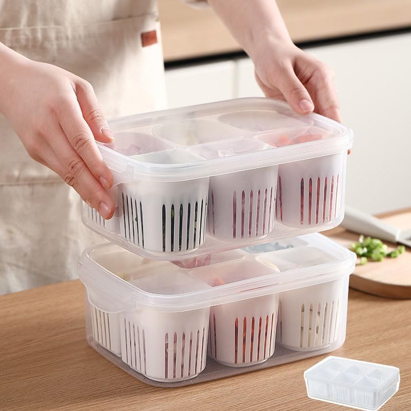 Fridge%20Storage%20Containers%20Kitchen%20Scallion%20Storage%20Box%206-In-1%20Snackle%20Box%20Container%20with%20Lid%20Plastic%20Reusable%20Fridge%20Vegie%20Fruit%20Food%20Fresh-Keeping%20Drain%20Box.%20-%20Image%203