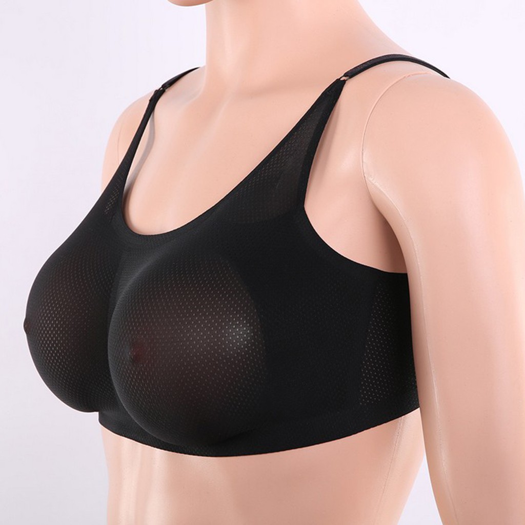 Special Pocket Bra with Silicone Breast Form False Boobs Mastectomy AA Cup  D Cup