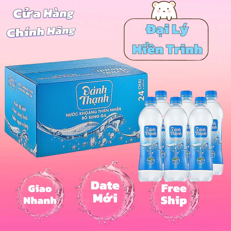 Nước Khoáng Có Ga Đảnh Thạnh 430ml (Thùng 24 Chai)