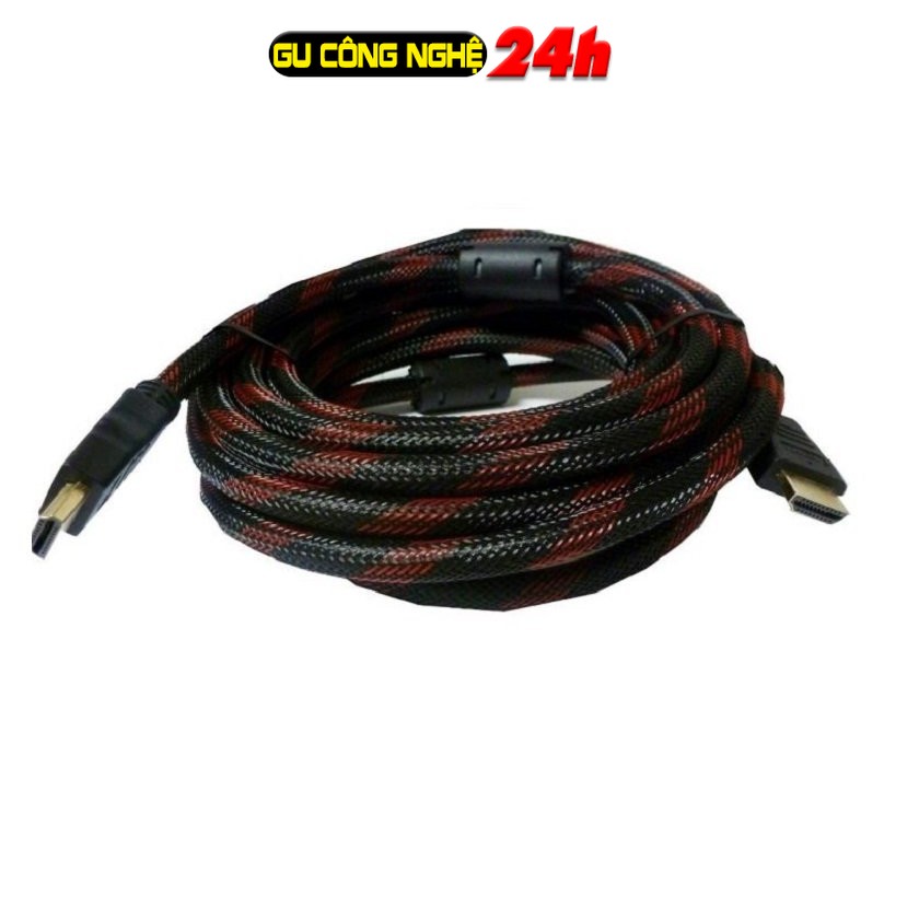 Cáp hdmi 1.5m/3m/5m lưới - dây kết nối máy tính với tivi, máy chiếu - cam kết 100% đủ mét