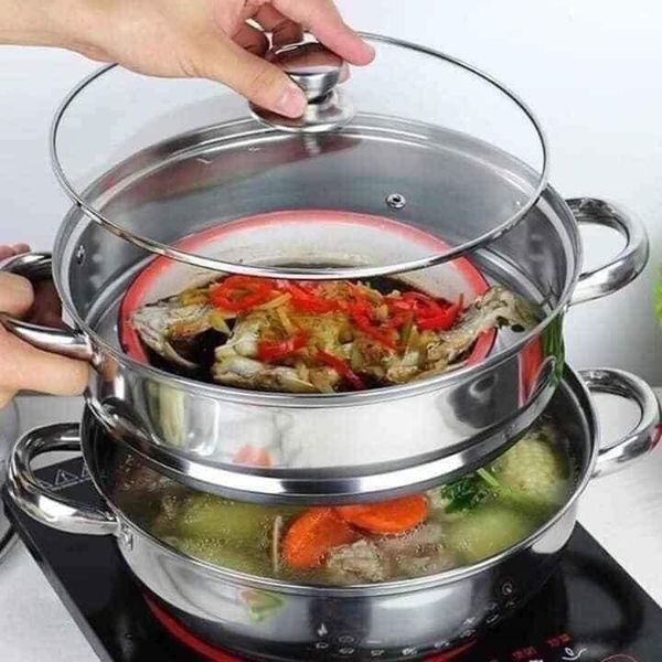 NỒI HẤP INOX 2 TẦNG ĐA NĂNG
