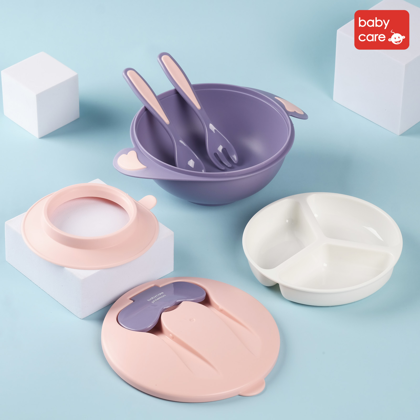 Bát Ăn Dặm 2 Ngăn - BabyCare