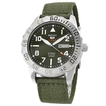 Sg Seller Seiko 5 Sports Automatic Srp751j2 See Thru Back Green Dial Green Nylon Band Men S Watch Lazada Singapore