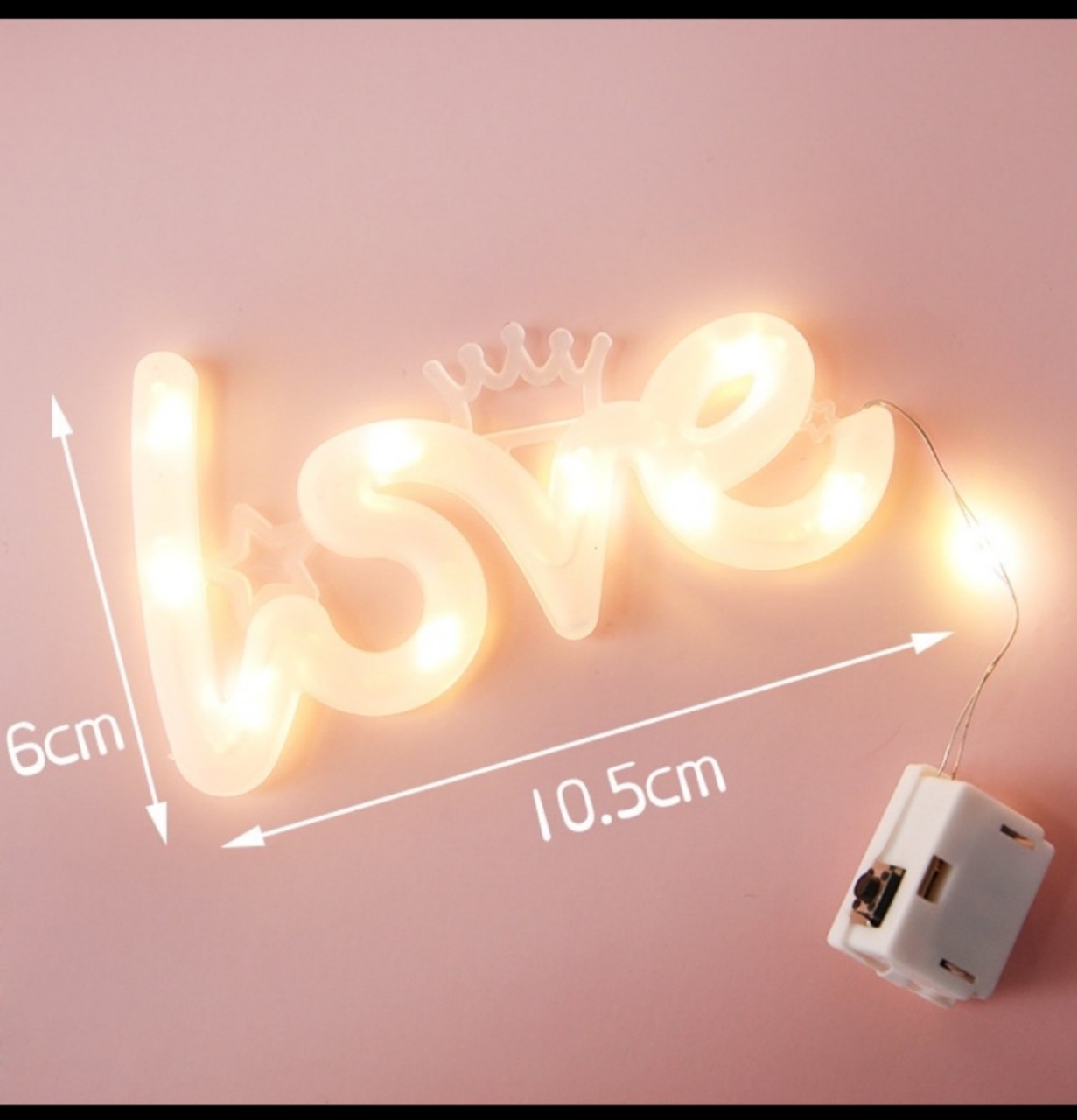 đèn led chữ love nháy 3 chế độ