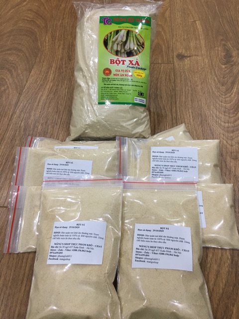 Bột sả (xả) nguyên chất gói 100g