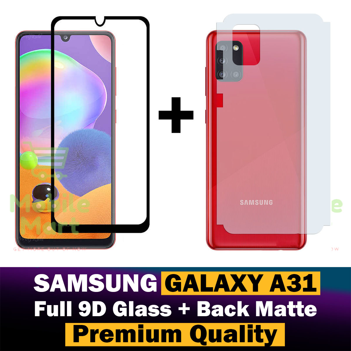 Samsung%20Galaxy%20A31%20Tempered%20Glass%20HD%209D%20Curved%20Glass%20Protector%20Edge%20To%20Edge%20Full%20Glue%20+%20Back%20Protector%20Soft%20Skin%20Sheet%20Matte%20Style%20For%20Samsung%20Galaxy%20A31%20-%20Image%202