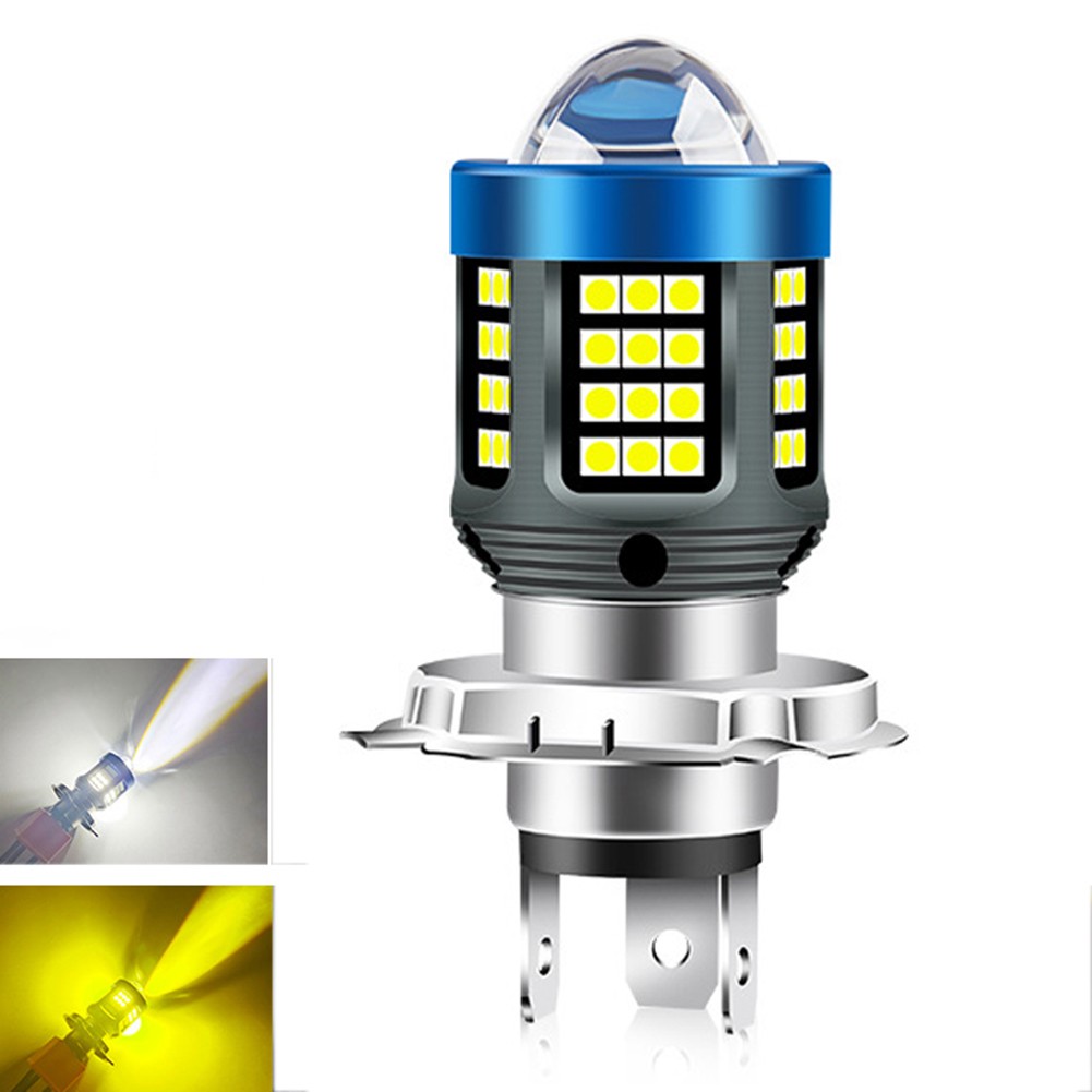 LED Light Motorcycle Headlight Two-color Super Bright For Motorcycle H4 H6