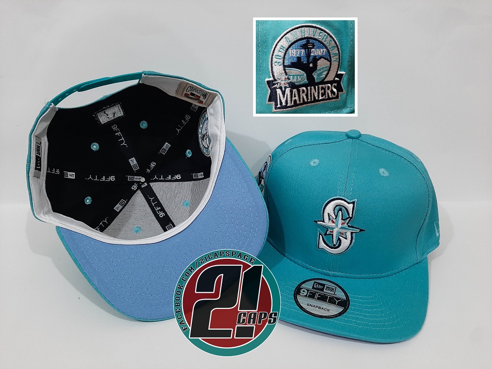 Seattle Mariners Vintage Logo Athletic Split Bar Snapback Cap Hat –  thecapwizard