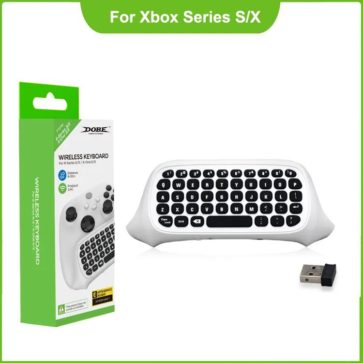 sought-after Wireless 2.4Ghz Mini Controller Keyboard Gaming Chatpad with Audio/Headset Jack for Xbox Series X/S Controller Accessories