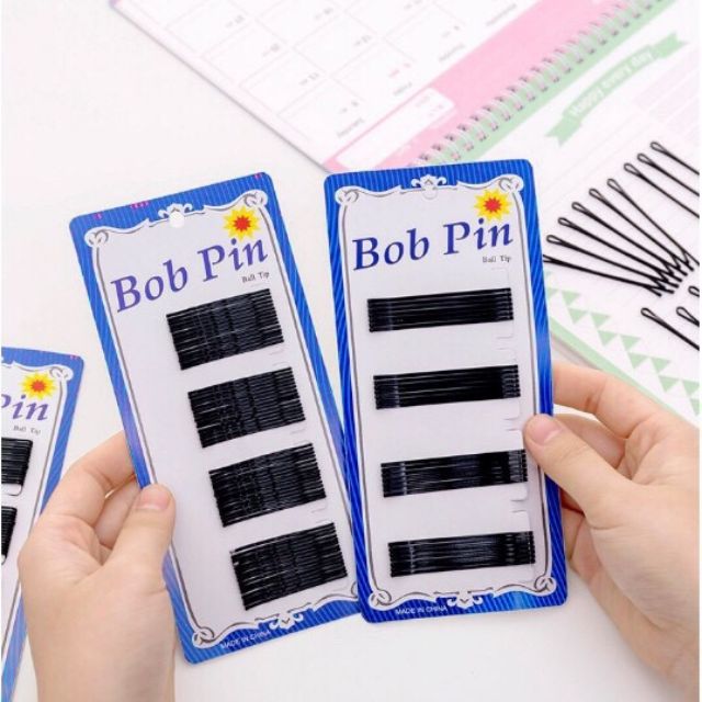 Vỉ 60 Chiếc Kẹp Tóc, Kẹp Tăm Ghim Tóc Phong cách Hàn Quốc