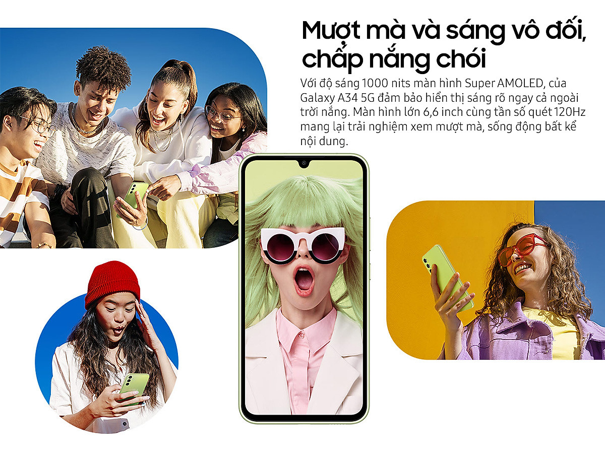Điện thoại Samsung Galaxy A34 5G - Hàng chính hãng