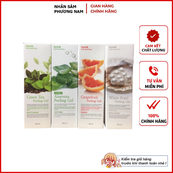 Tẩy da chết Amisilk Hàn Quốc tuýp 180ml