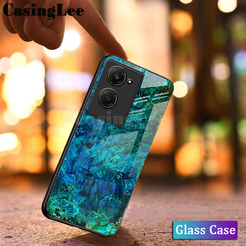 For%20Vivo%20Y03T%20Case%20Fashion%20Marble%20Tempered%20Glass%20Protector%20Soft%20Frame%20Silicon%20For%20Vivo%20Y03T%20Back%20cover%20Phone%20Cases%20-%20Image%202