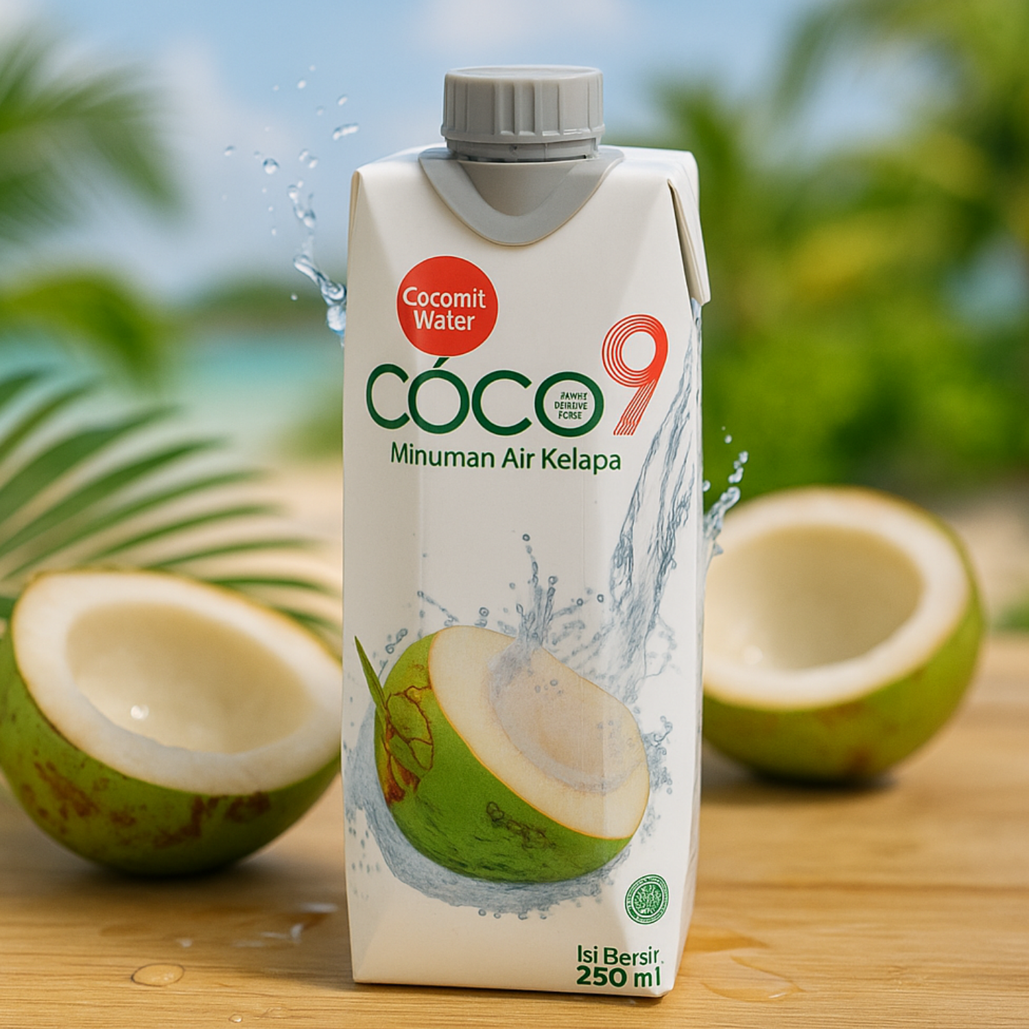 COCO9 100% Coconut Water 250ML X 24 (TETRA) | Lazada Singapore