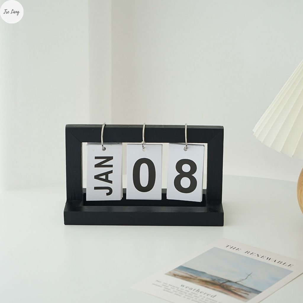 Lịch để bàn 2022 - Lịch gỗ mini để bàn Decor trang trí TRE LÀNG.