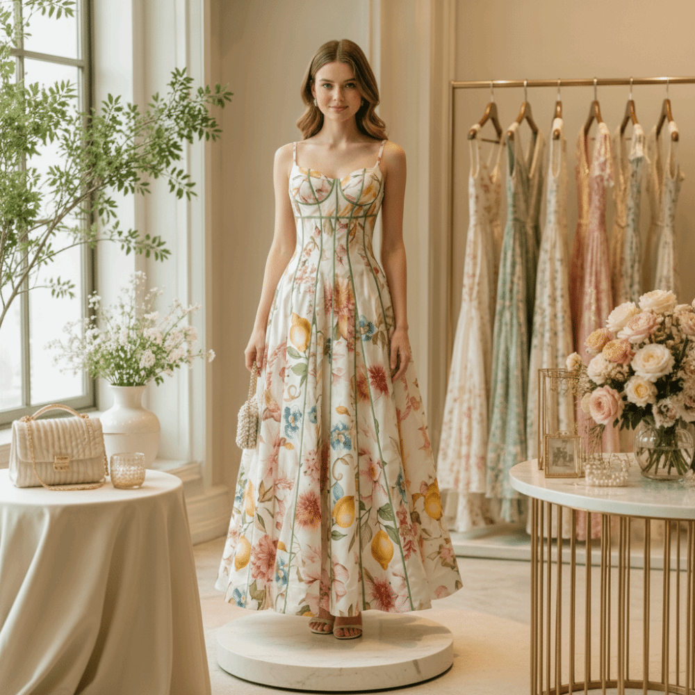 French%20Style%20Flower%20Floral%20Printed%20Dress%20Waist-cinching%20Summer%20Lady%20Halter%20Dress%20Sleeveless%20Sweet%20A-Line%20Dress%20Summer%20Season%20-%20Image%204