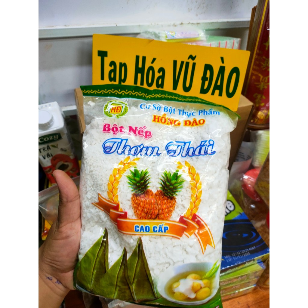 Bột nếp thơm thái hồng đào 500g - nếp nhiễn -nếp to