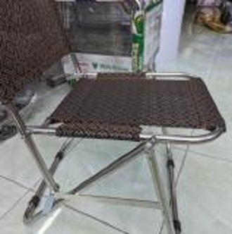 Ghế Xếp Inox 100% Vải Lưới Thổ Cẩm