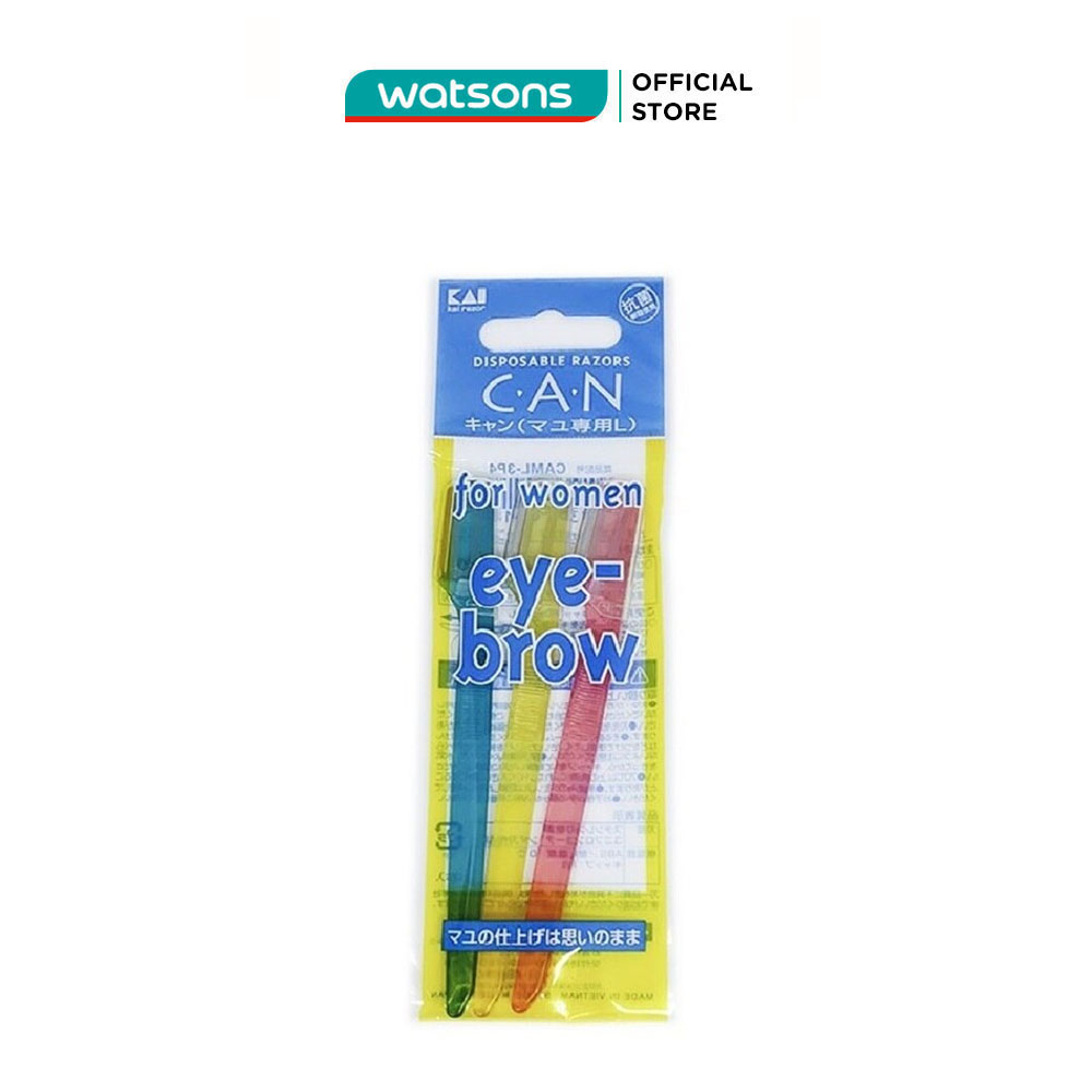 Kai Can For Women Short Eyebrow Razor 3s