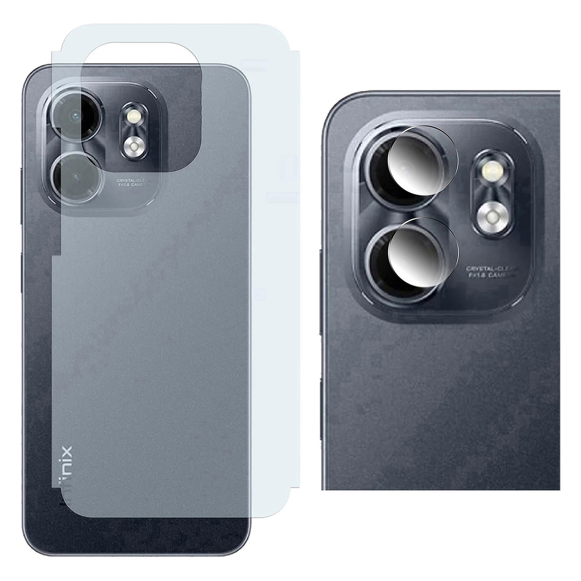 Infinix%20Smart%209%20Flexible%20Glass%209H%20Gorilla%20+%20Carbon%20Fiber%20Back%20Matte%20Skin%20-%202-in-1%20Combo%20Deal%20-%20Image%202