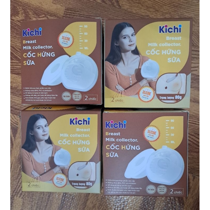 Hộp 2 phễu hứng sữa chống tràn cao cấp cmbear