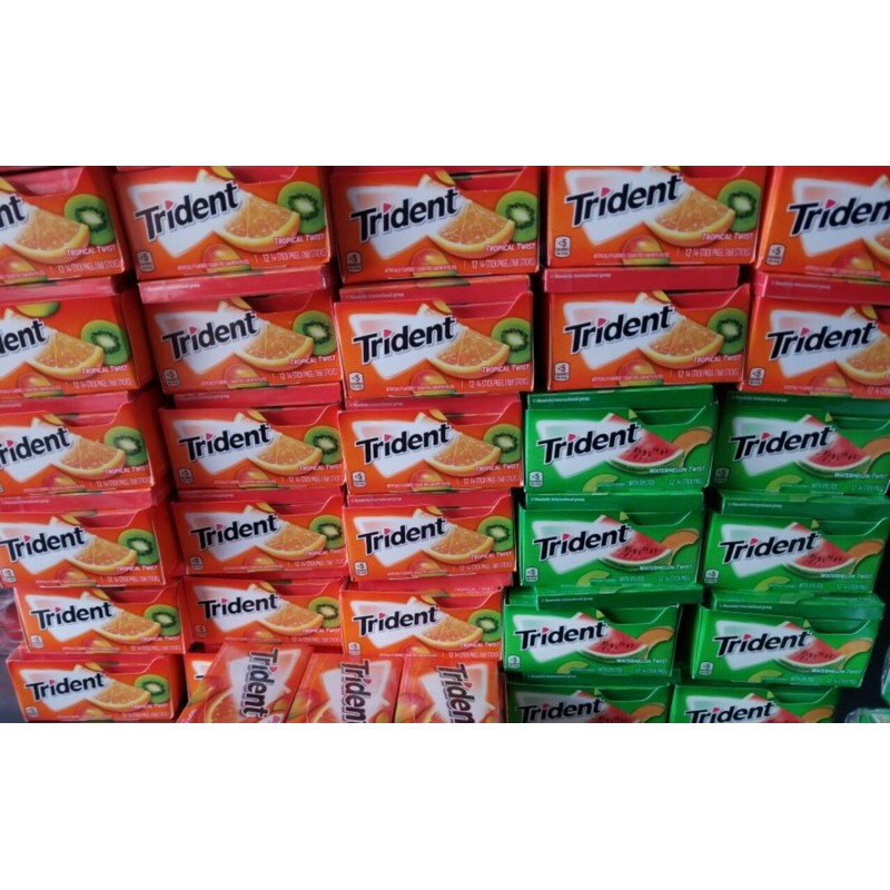 (4 vị) Kẹo gum Trident (14 viên - Sugarfree)