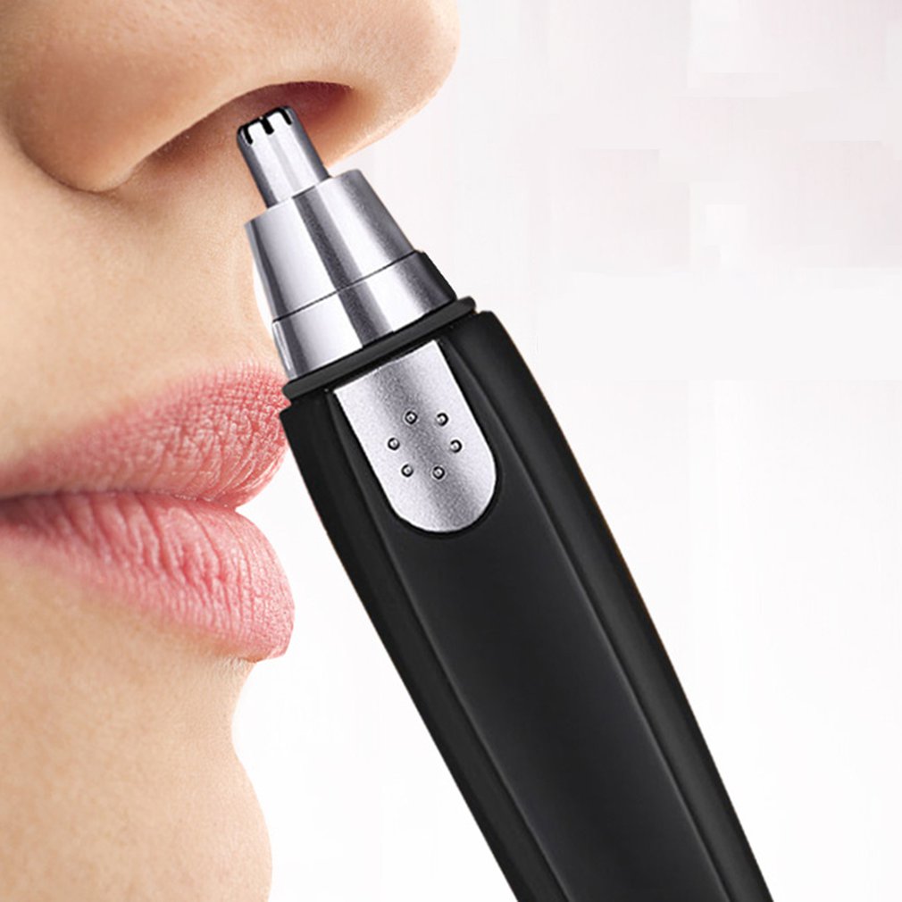 ZZOOI Mini Electric Nose Hair Trimmer Shaver Clipper Ear Nose Beard Eyebrow Trimmer For Man Woman Hair Removal Painless Safety Razor