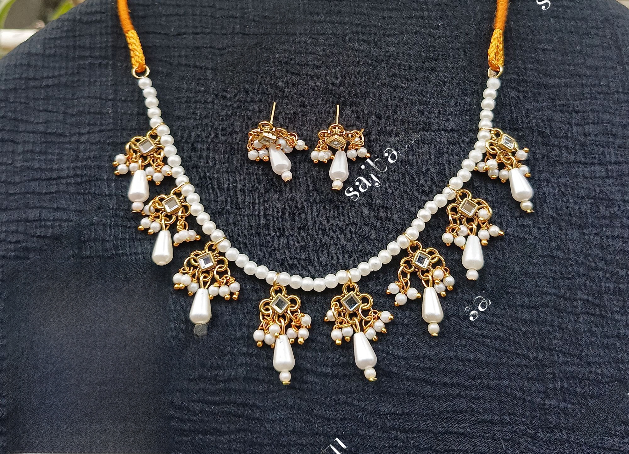 Chokar Dul Trendy Design Neckpiece Body Chain Jewelry for Women Gold Color