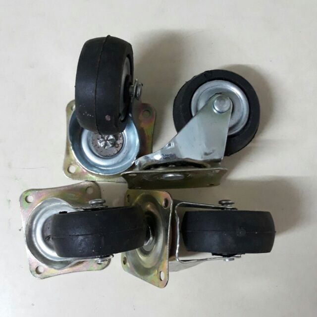 Bánh xe xoay 360 độ kích thước 60mm cao su ( giá 1 chiếc)