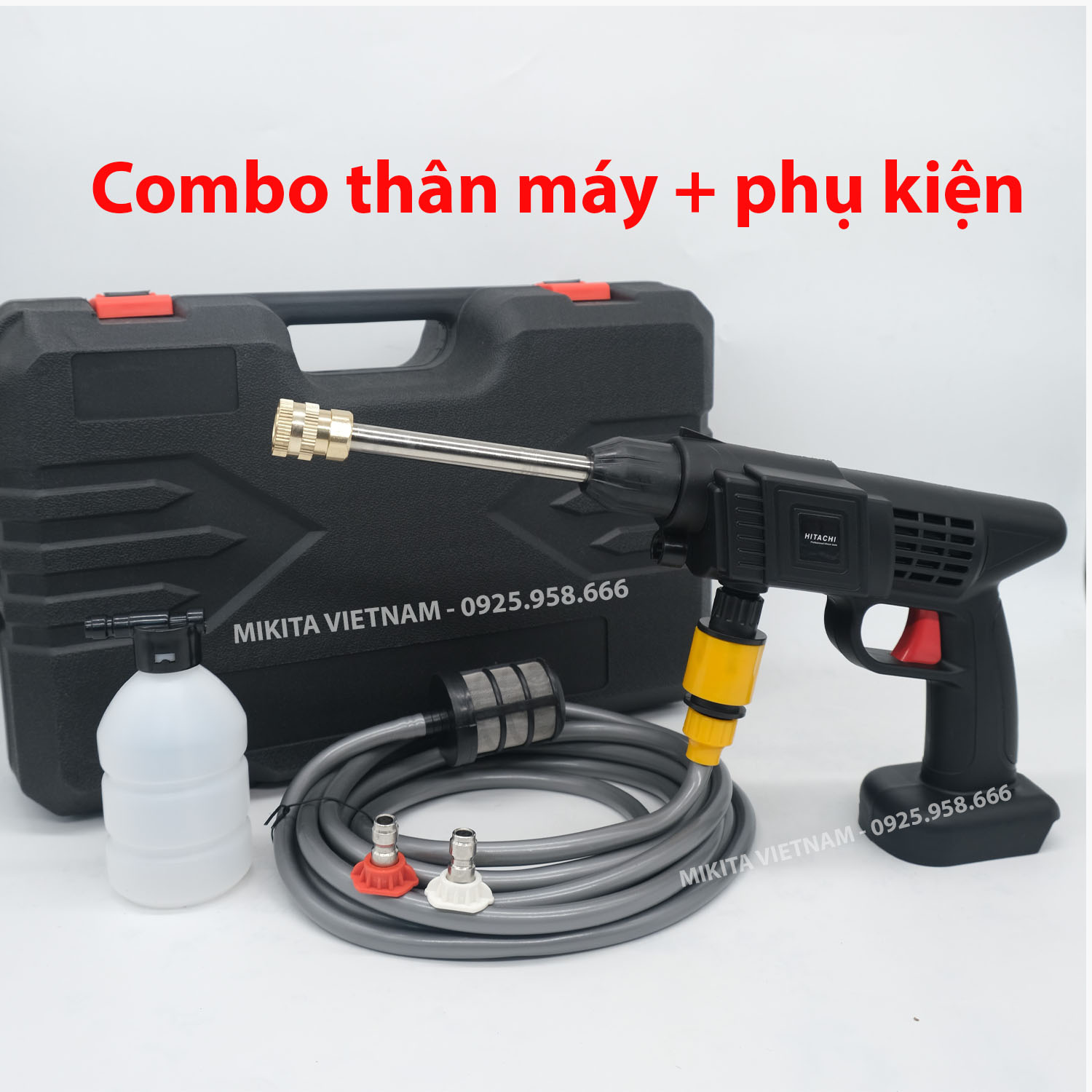 Máy rửa xe PIN Hitachi - Mới nhất 2022
