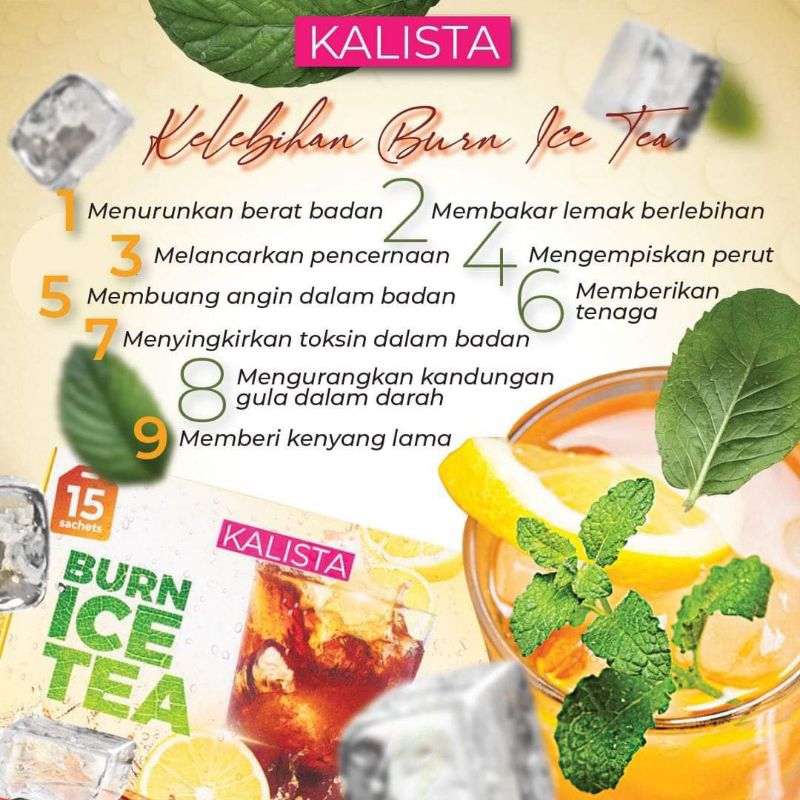 Burn Ice Tea kalista new Original Lazada