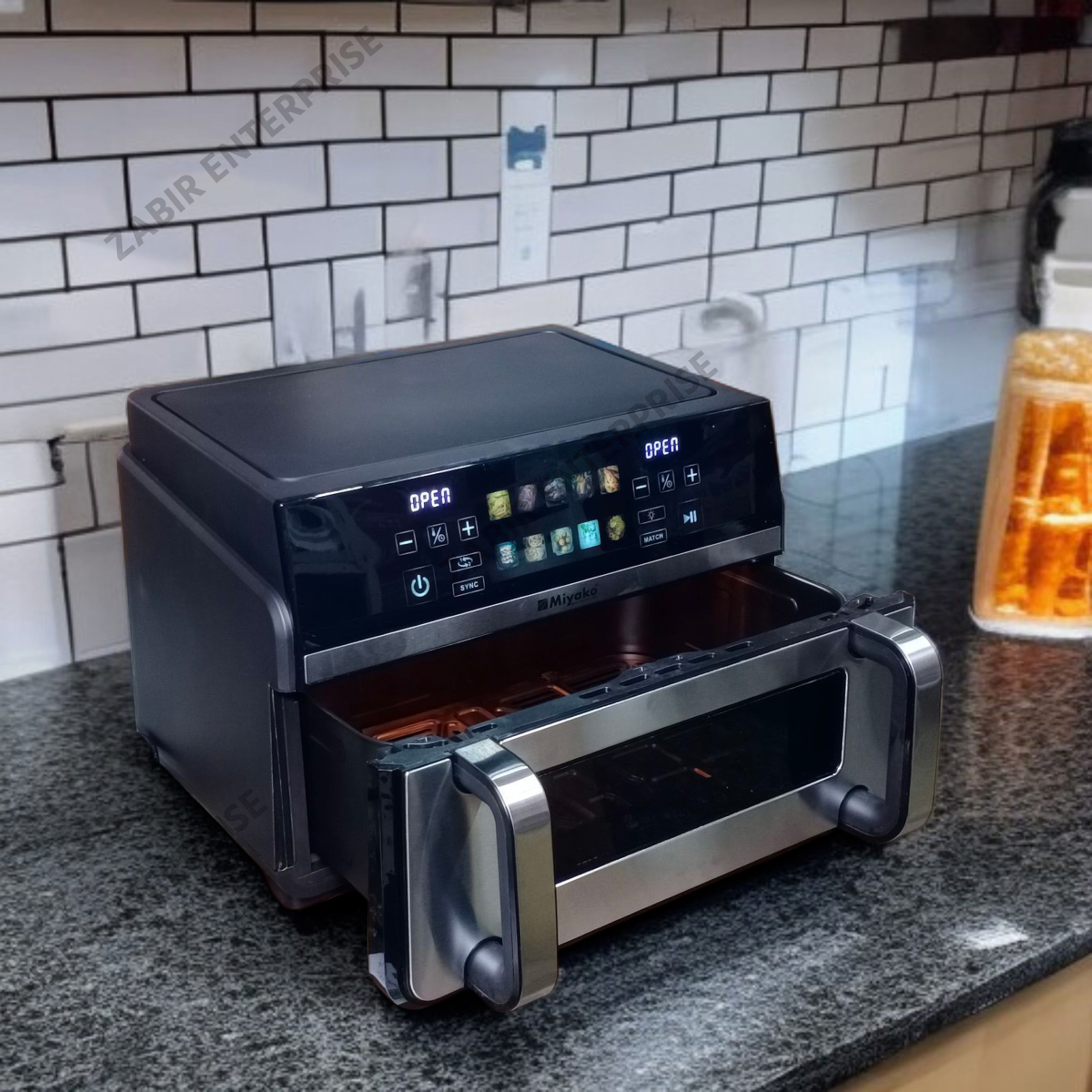 Miyako Air Fryer AF-1100 CG Non Stick Food Grade Inverter Tech Rapid Air Technology-11L Capacity 2400 WATT.
