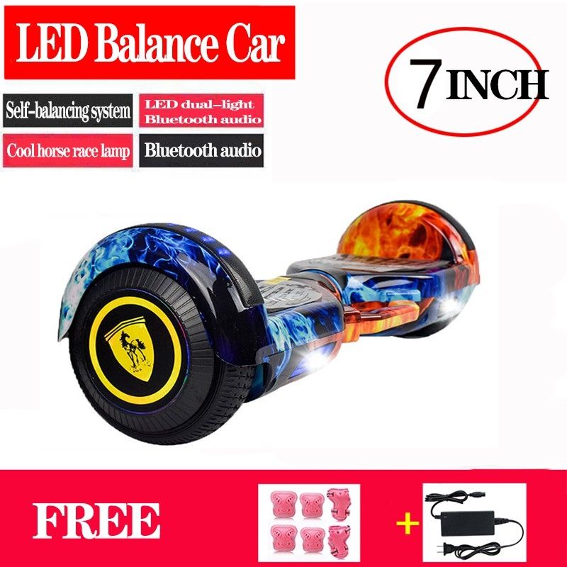 Hoverboard 7 inch balance car sport LED Light Self Balancing Wheel