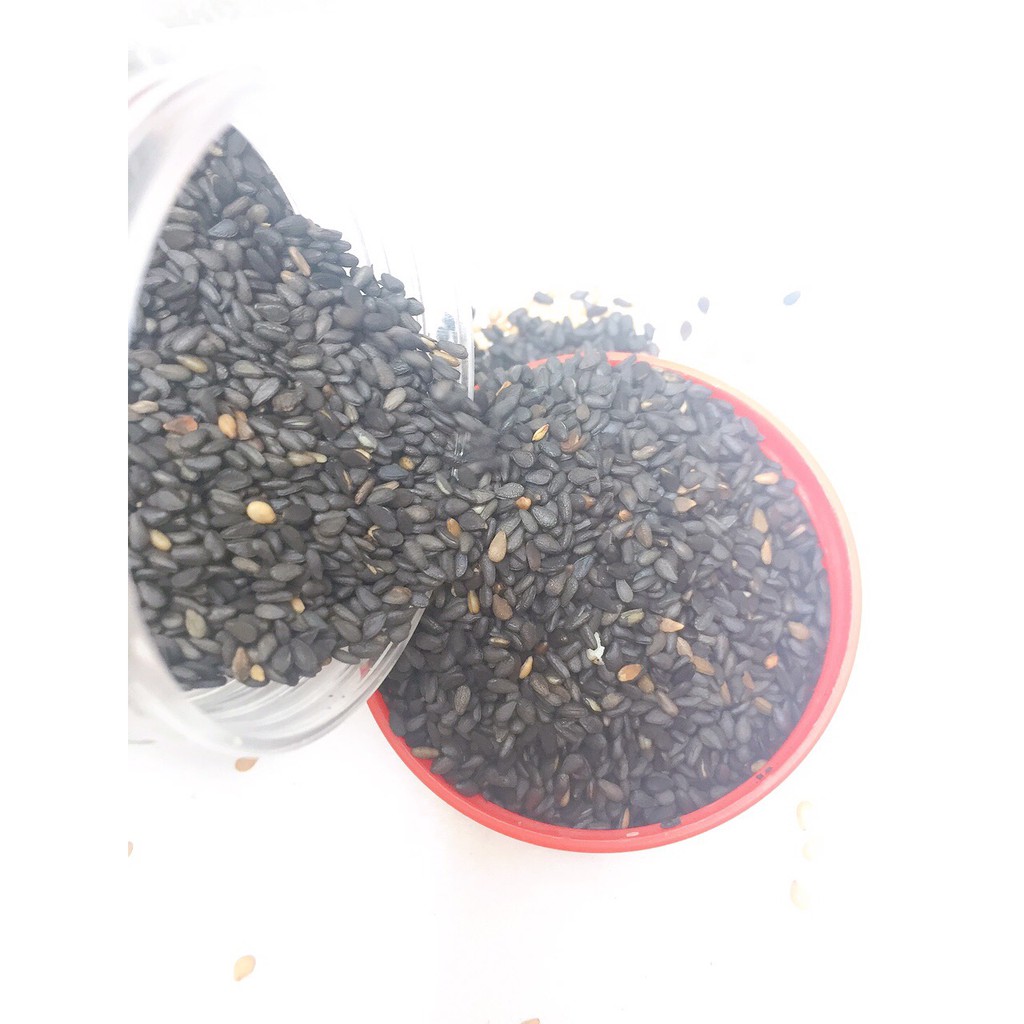Mè đen sạch rang củi/vừng đen rang sẵn - loại ngon