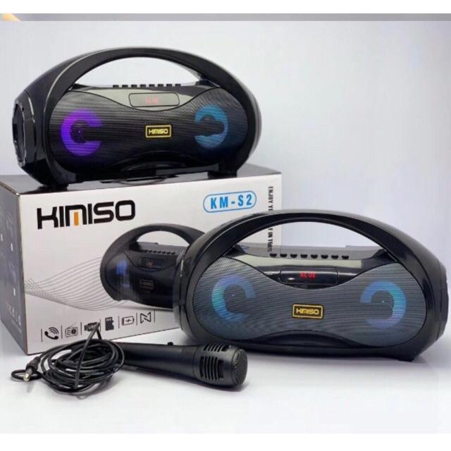 LOA BLUETOOTH KIMISO KM - S2 ( TẶNG KÈM MIC DÂY , SẴN TRONG LOA ) (KMS)