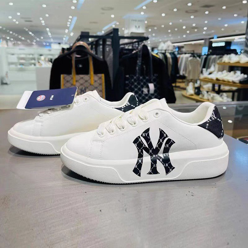 Giày sneaker MLB Chunky Liner New York NY Black Panda, MLB Chunky Liner màu đen vintage 2023 cực chất dành cho nam nữ, giày MLB độn đế 2023