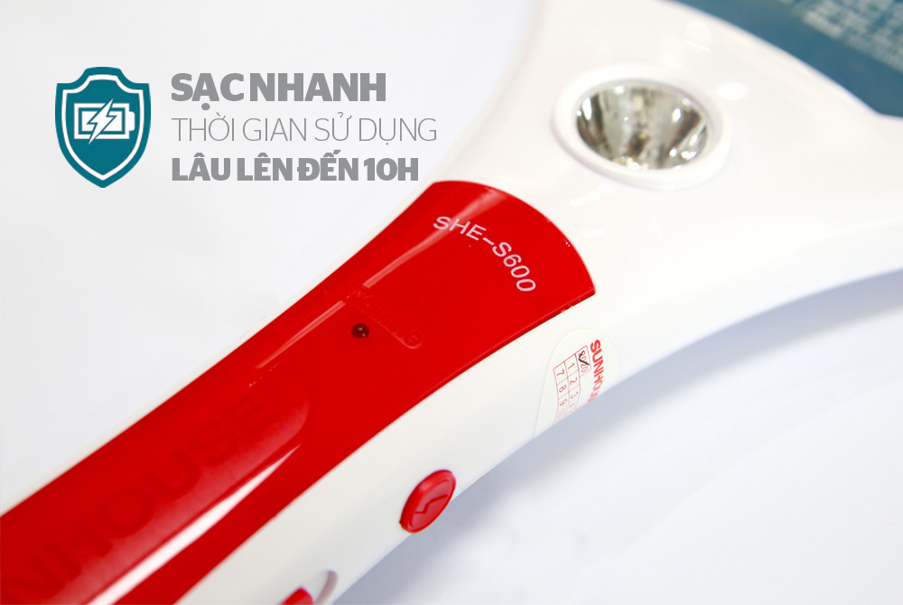 [CAO CẤP ] VỢT MUỖI SUNHOUSE SHE-S600