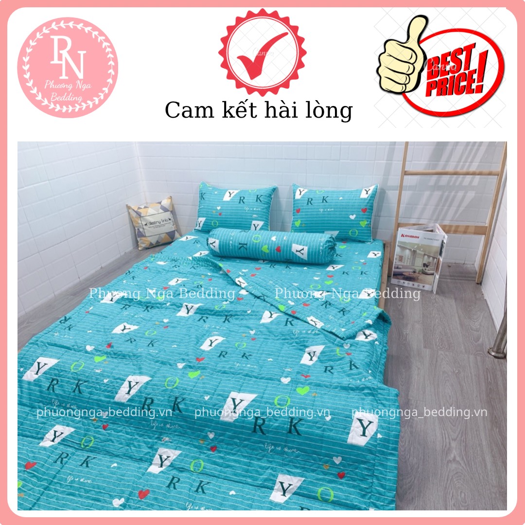 [HCM]Bộ Drap+ Áo Gối COTTON THẮNG LỢI đủ kích thước (Ib chọn mẫu)