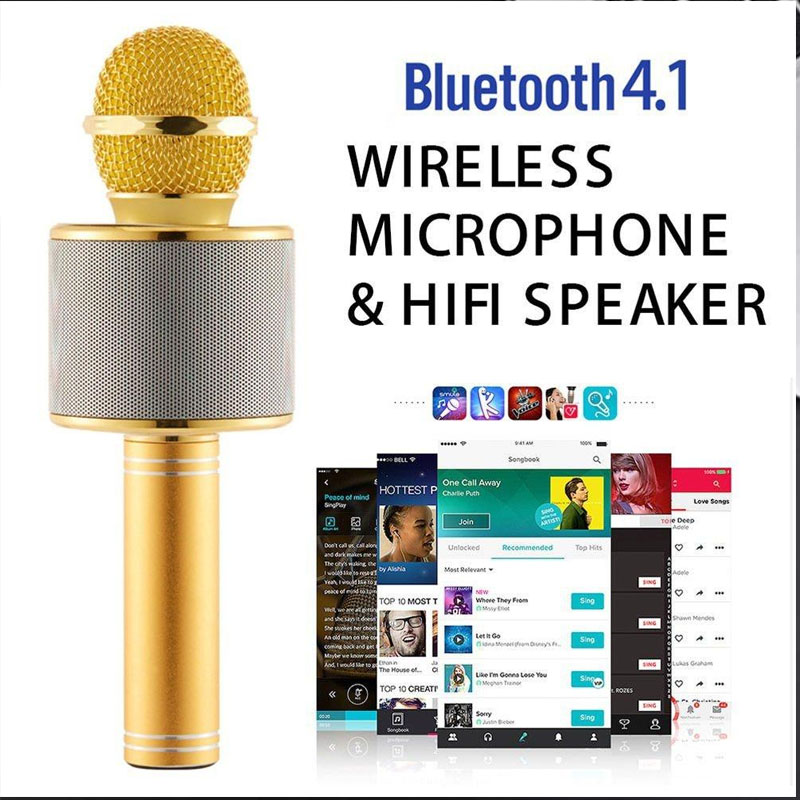 Micro Bluetooth W858 Micro không dây Ktv Karaoke Micro cầm tay