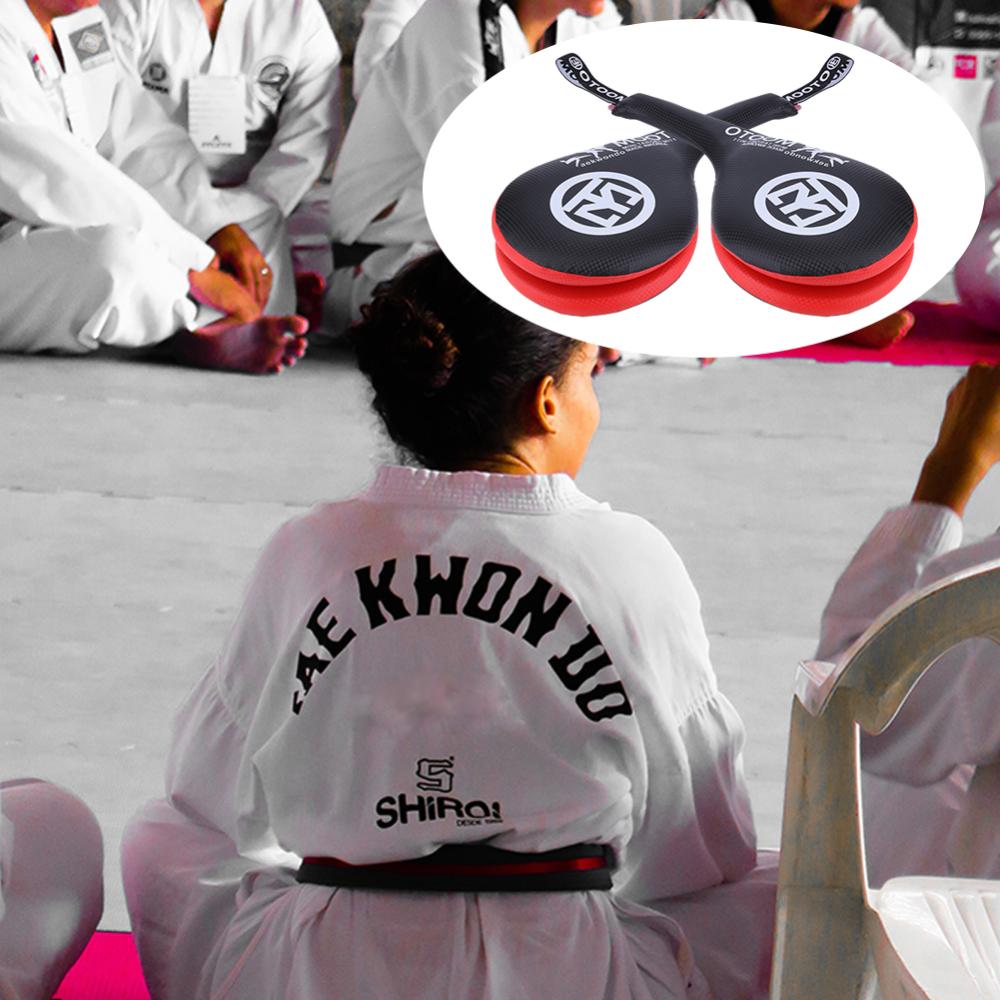 Kids Taekwondo PU Rebound Sponge Durable Double Kick Pad Target for Trainig