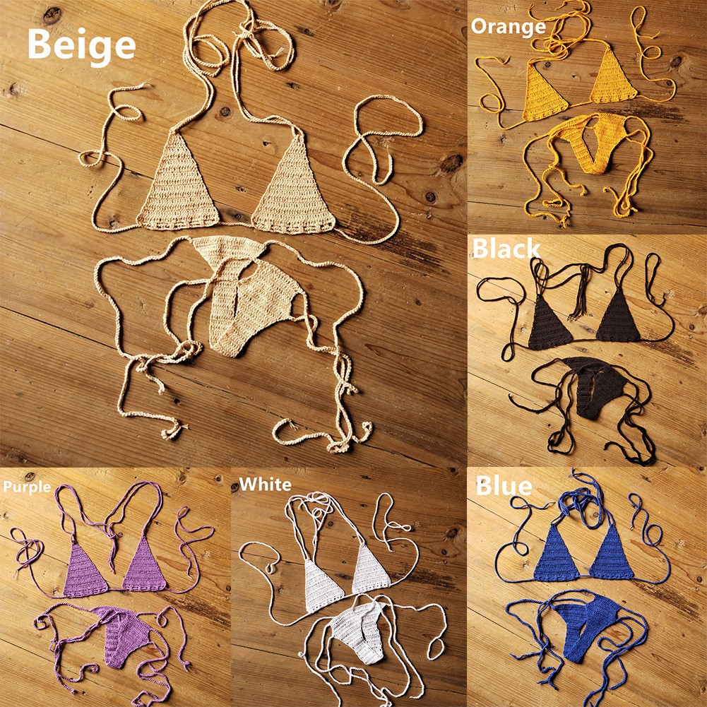 【YOUWORTH】 Swimwear Bikini Set Beach Solid Color Women\'s Beach Swimwear Bikini Set