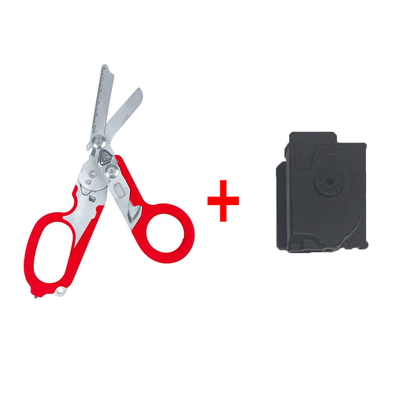 Folding scissors portable pliers Outdoor security medical survival tools Stainless steel retractable pliers