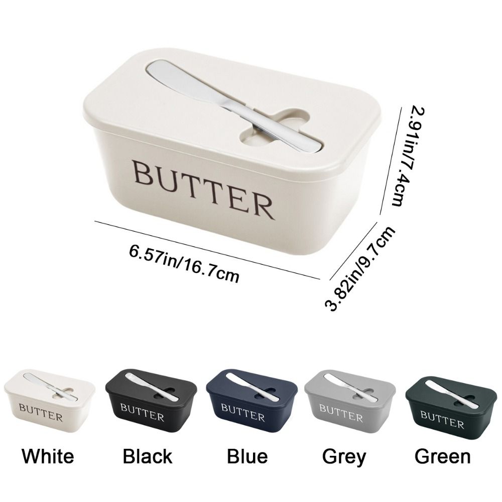 Multi-functional Plastic Butter Container Rectangular Food Grade Butter ...