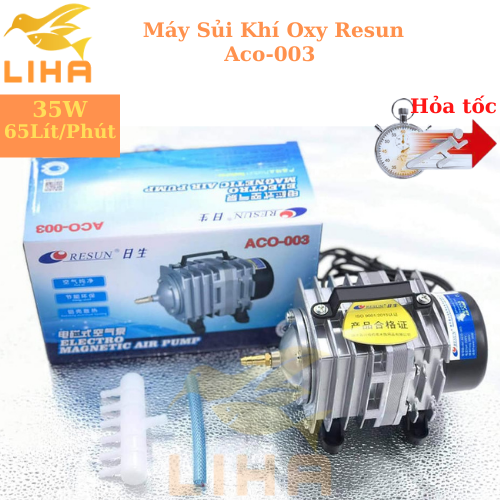 Máy Sủi Oxy Resun Aco-003 (35W - 65Lít/Phút) - Máy Sủi Khí Oxi Bể Cá Hải Sản