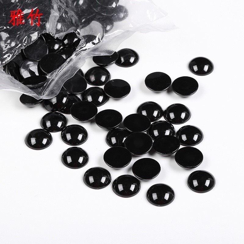 Túi 10 Đôi Mắt thú dán màu đen size 5mm,4mm,6mm_LM37
