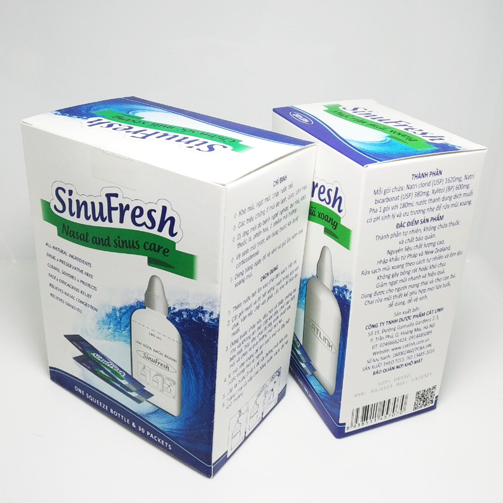 Muối rửa mũi xoang SinuFresh Cát Linh