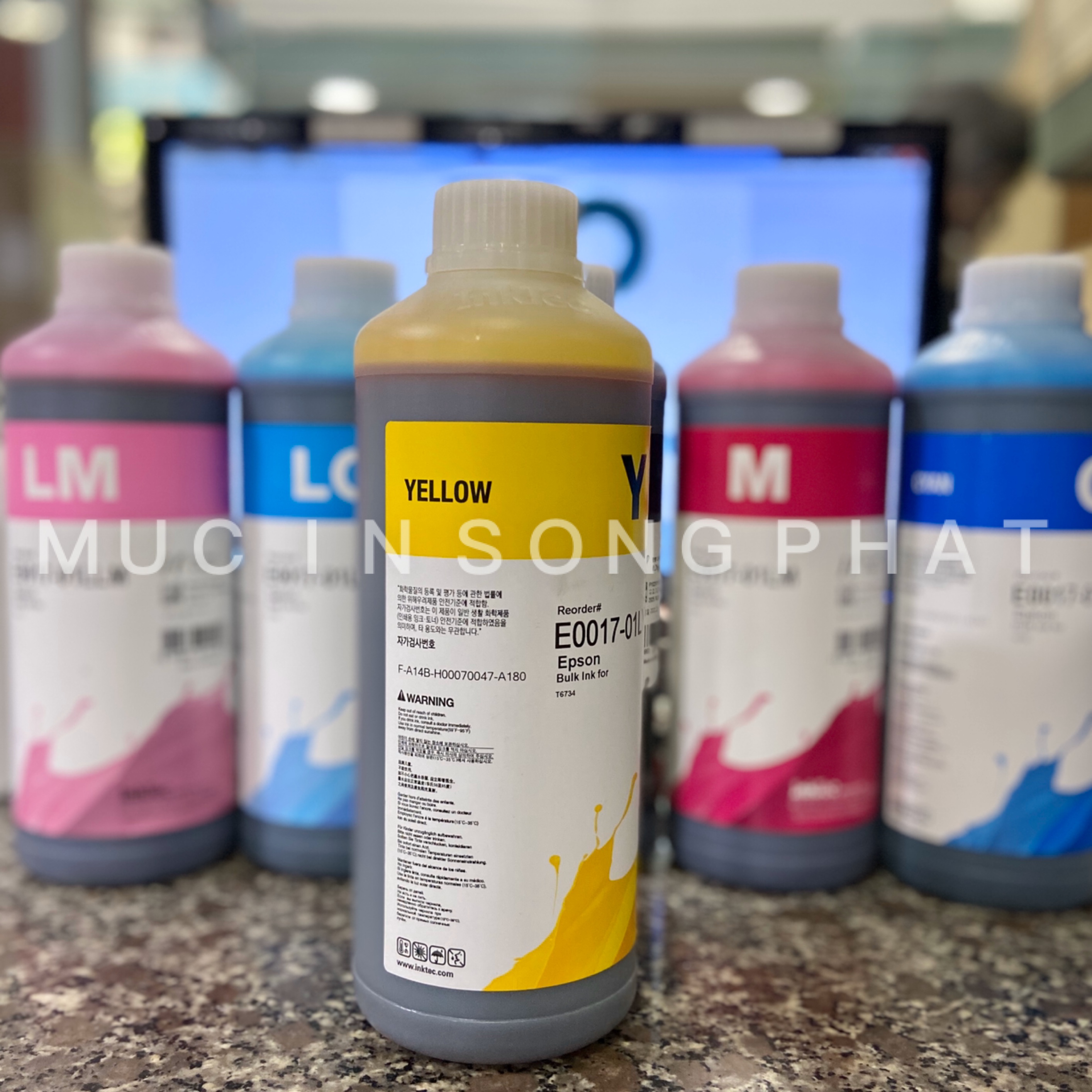 Mực nước, in phun EPSON INKTEC 1 lít (giá tính trên 1 chai)