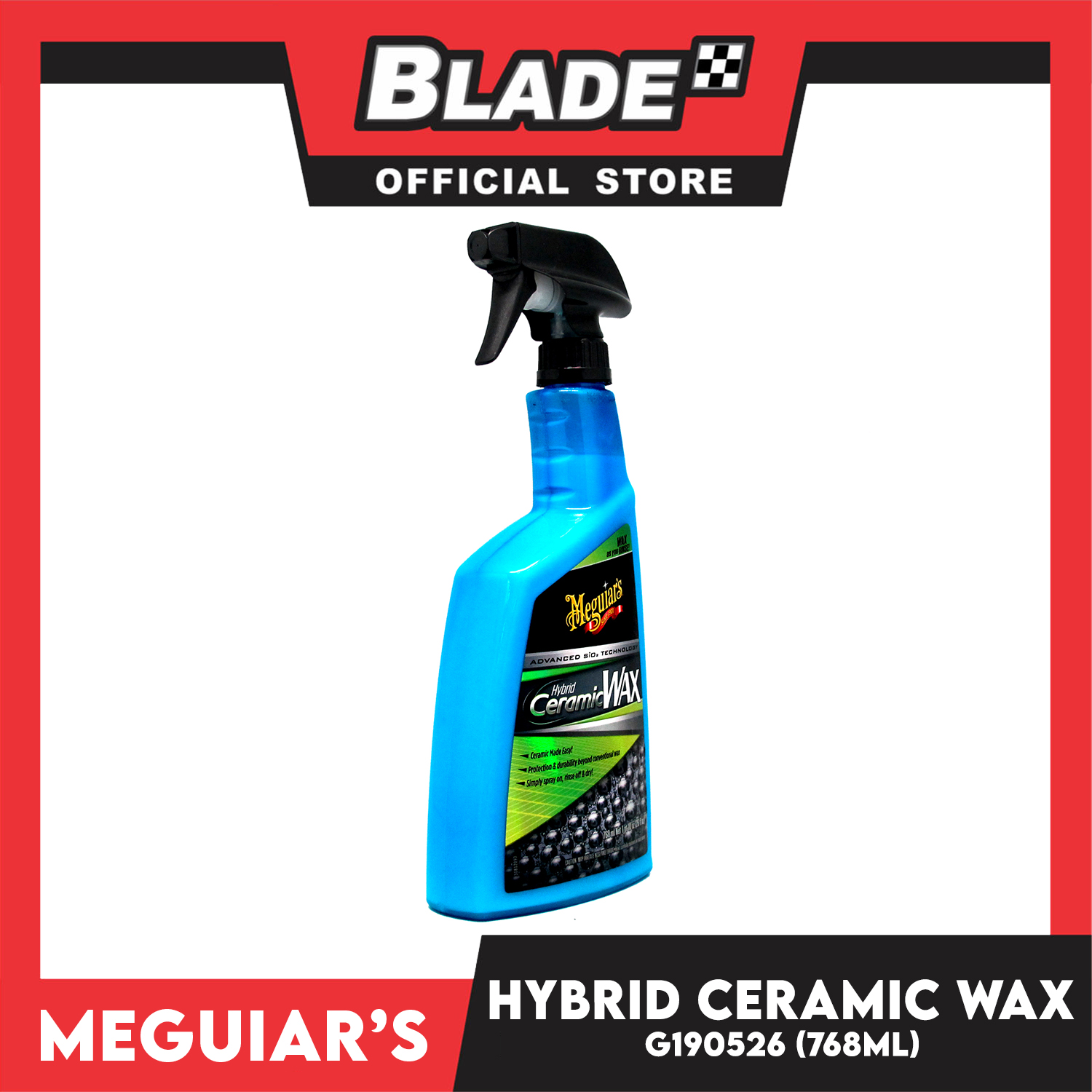 Meguiars Hybrid Ceramic Spray Wax - SiO2 Hybrid Technology in an  Easy-to-Use Spray Application That Delivers Long-Lasting Protection - 32 Oz
