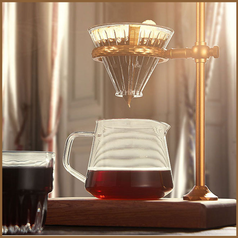 Giá đỡ pha cà phê chân đế gỗ  Dụng cụ Barista